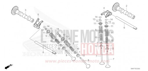 ARBRE A CAMES/SOUPAPE CB500XAM de 2021